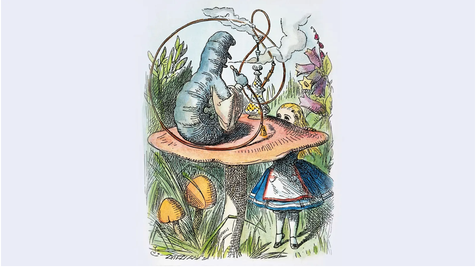 Alisa u zemlji čuda: Skrivene poruke u fantastičnoj priči Luisa Kerola 5 Pojedini kritičari su smatrali da je gusenica falični simbol - kako god, njegova rutina uživaoca opijuma je nesporna