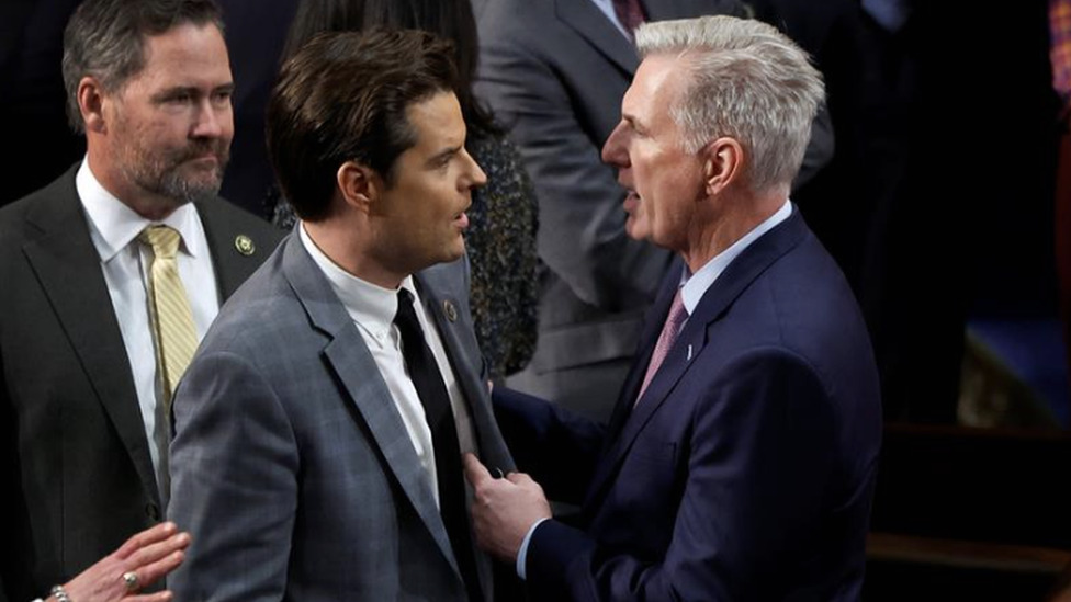 Amerika i politika: Prvi put u istoriji smenjen predsedavajući Predstavničkog doma Kongresa 2 Matt Gaetz and Kevin McCarthy