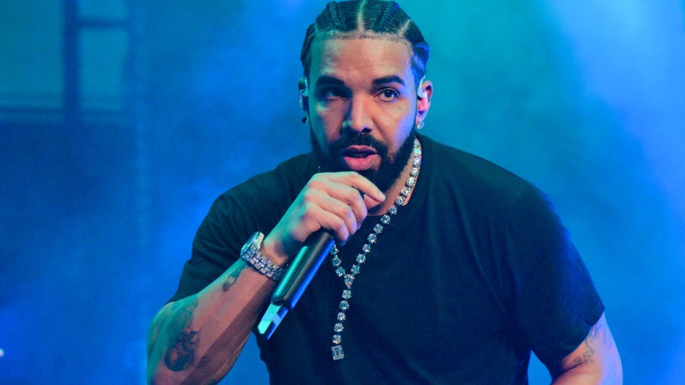 Drake performing