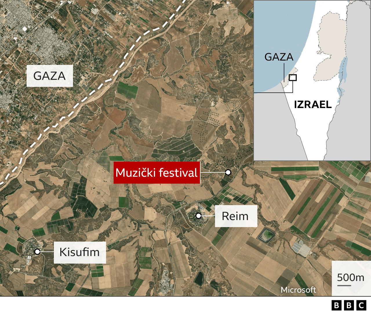 Izrael i Palestinci: Izraelski muzički festival koji se pretvorio u spasavanje života 1 Izrael, napad na Izrael, lokacija održavanja festivala