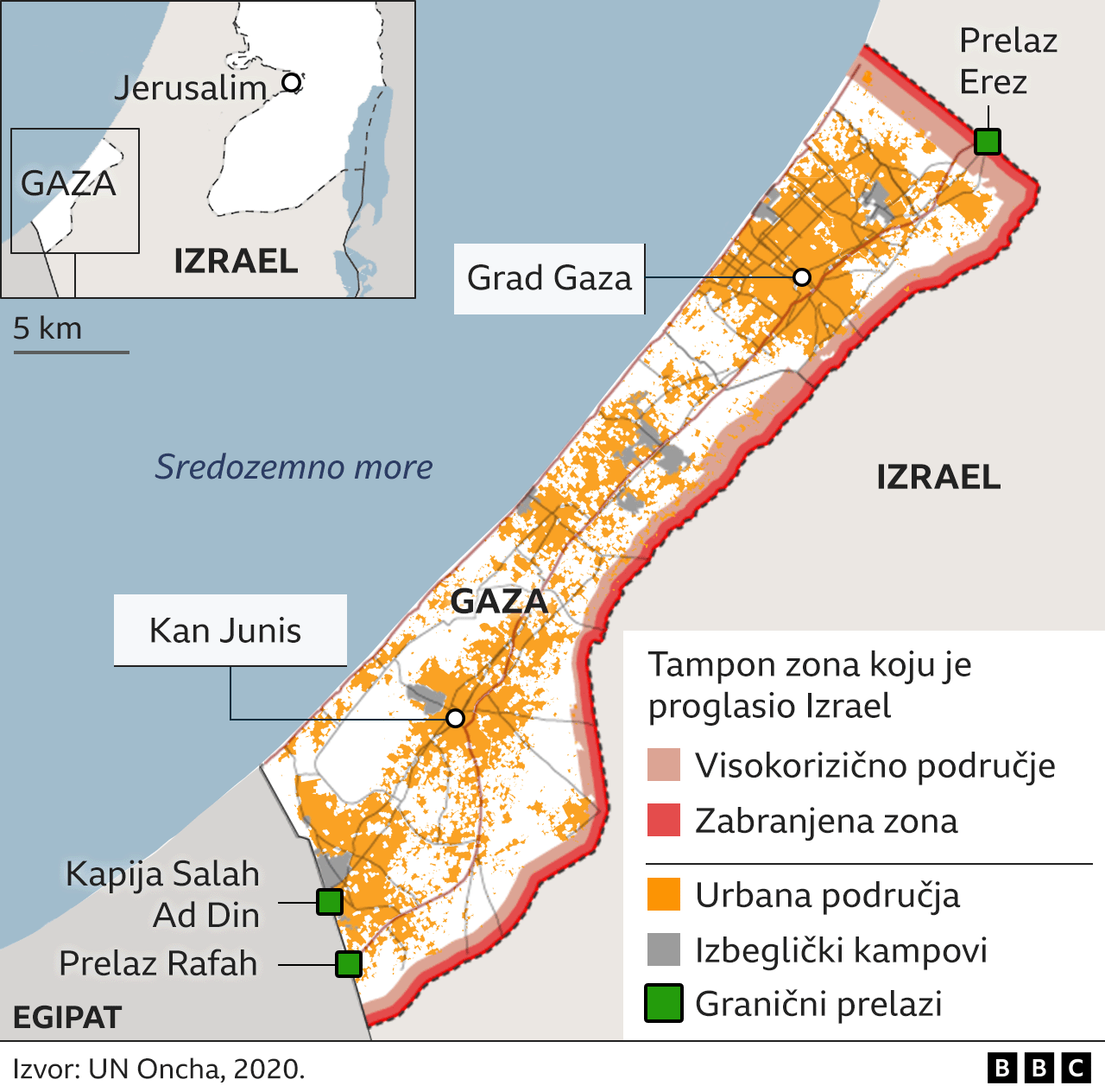 mapa pojasa gaze, detaljna mapa pojasa gaze, gaza