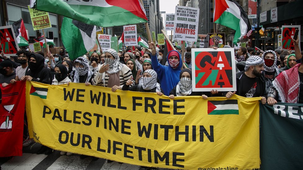 Palestinci, protest u Njujorku