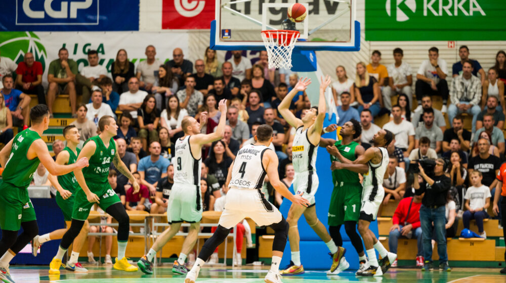 Reakcija "glumaca": Košarkaši Partizana slistili Krku u Novom Mestu sa 40 razlike 1