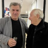 Milovan Destil Marković i Ješa Denegri vode kroz izložbu u Modernoj galeriji Beograd 9