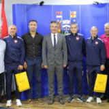 Prijem za reprezentativce Srbije u futsalu u Gradskoj kući u Vranju 14