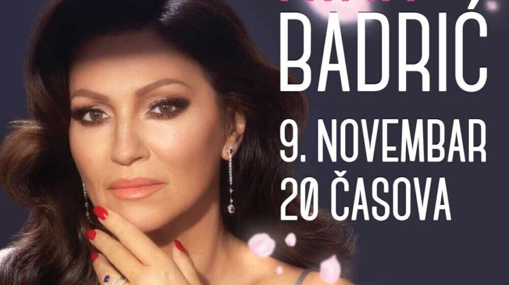 Nina Badrić nastupa u Zrenjaninu 1