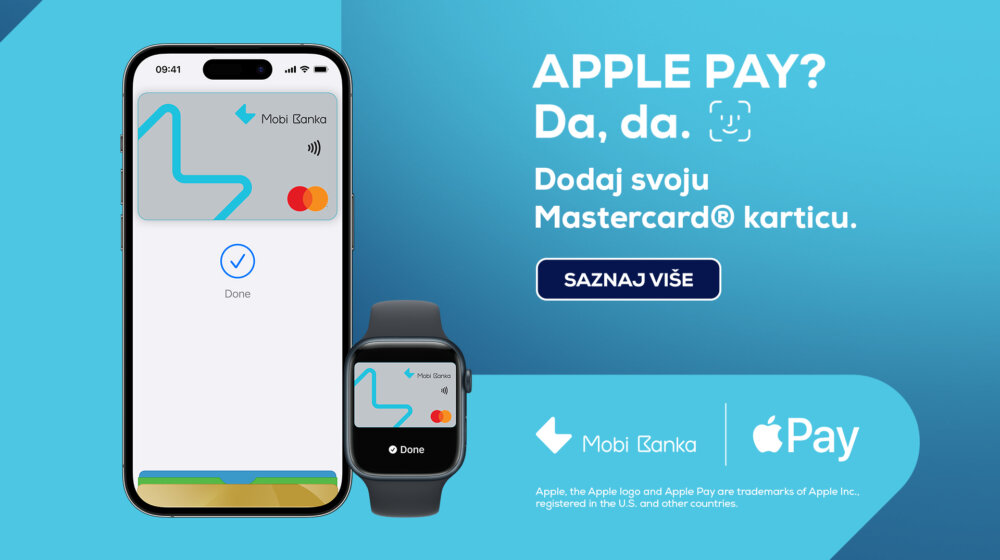 Još jedna u nizu promena: Mobi banka uvela Apple Pay 1