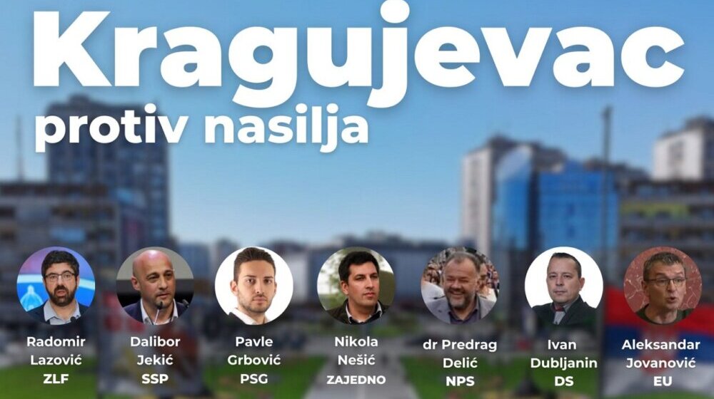 Dogovor za pobedu - Na protestu u Kragujevcu govori pet narodnih poslanika 1