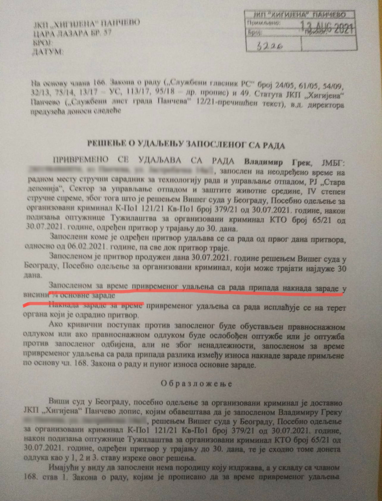 Marinika Tepić objavila ugovor javnog preduzeća sa jednim od okrivljenih u okviru grupe Veljka Belivuka 2