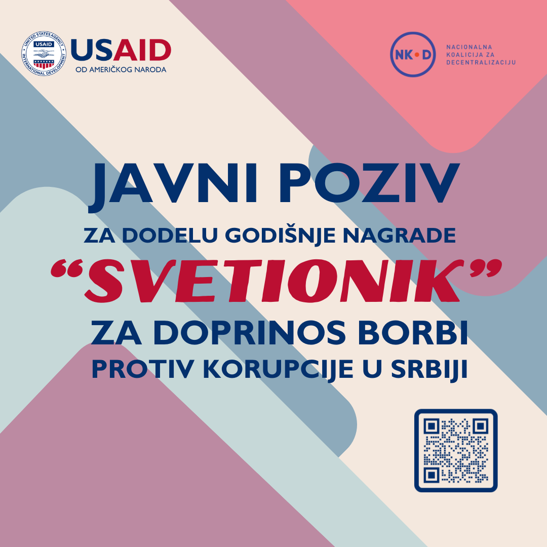 Godišnja nagrada “Svetionik” za doprinos borbi protiv korupcije u Srbiji: Prijava kandidata do kraja oktobra 2
