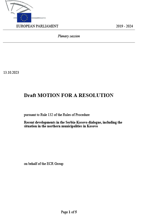 Rezolucija Evropskog parlamenta o Banjskoj: Vučićevi saveznici predlažu sankcije ako se utvrdi odgovornost Beograda 2