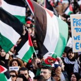 protest solidarnosti sa palestincima, slogan od reke do mora