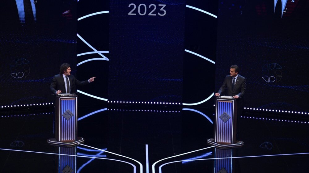 argentina, predsednički kandidati havijer milej i serhio masa