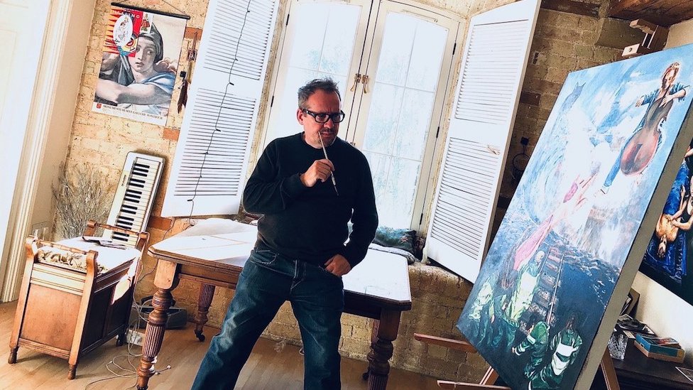 Duhovna misterija iskustva bliske smrti: „Osećao sam kako me svetlost leči“ 1 David Ditchfield in his studio painting
