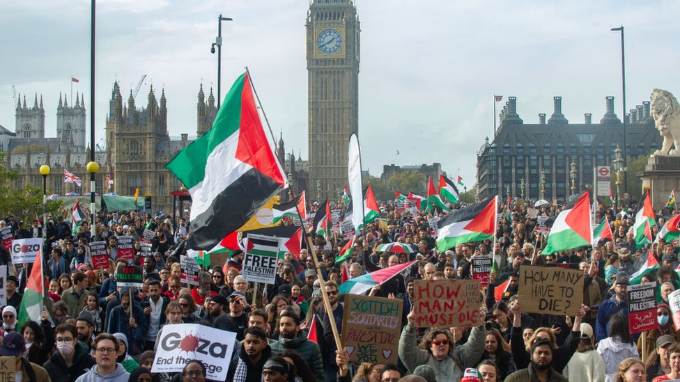 Pro-Palestinian protest in London