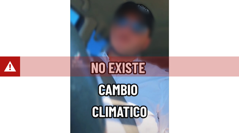 Klimatske promene: Opovrgnuto pet čestih zabluda 2 Screenshot of a TikTok video wrongly claiming that man-made climate change does not exist