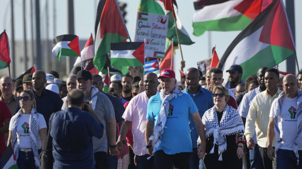Na Kubi demonstracije u znak podrške Palestincima, predvodnik šef države 1