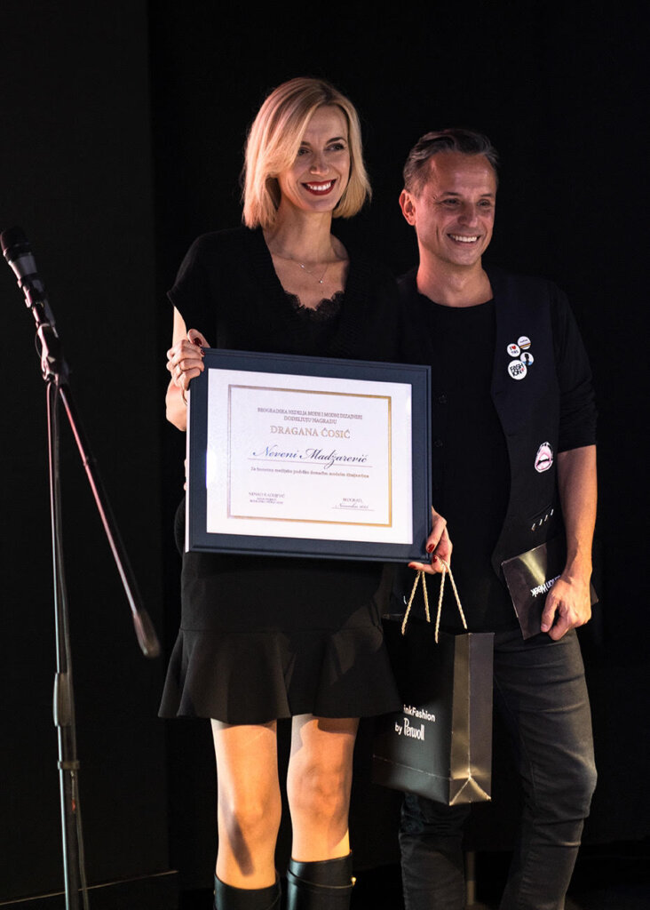 Neveni Madžarević uručena prestižna nagrada „Dragana Ćosić“ na Beogradskoj nedelji mode 2