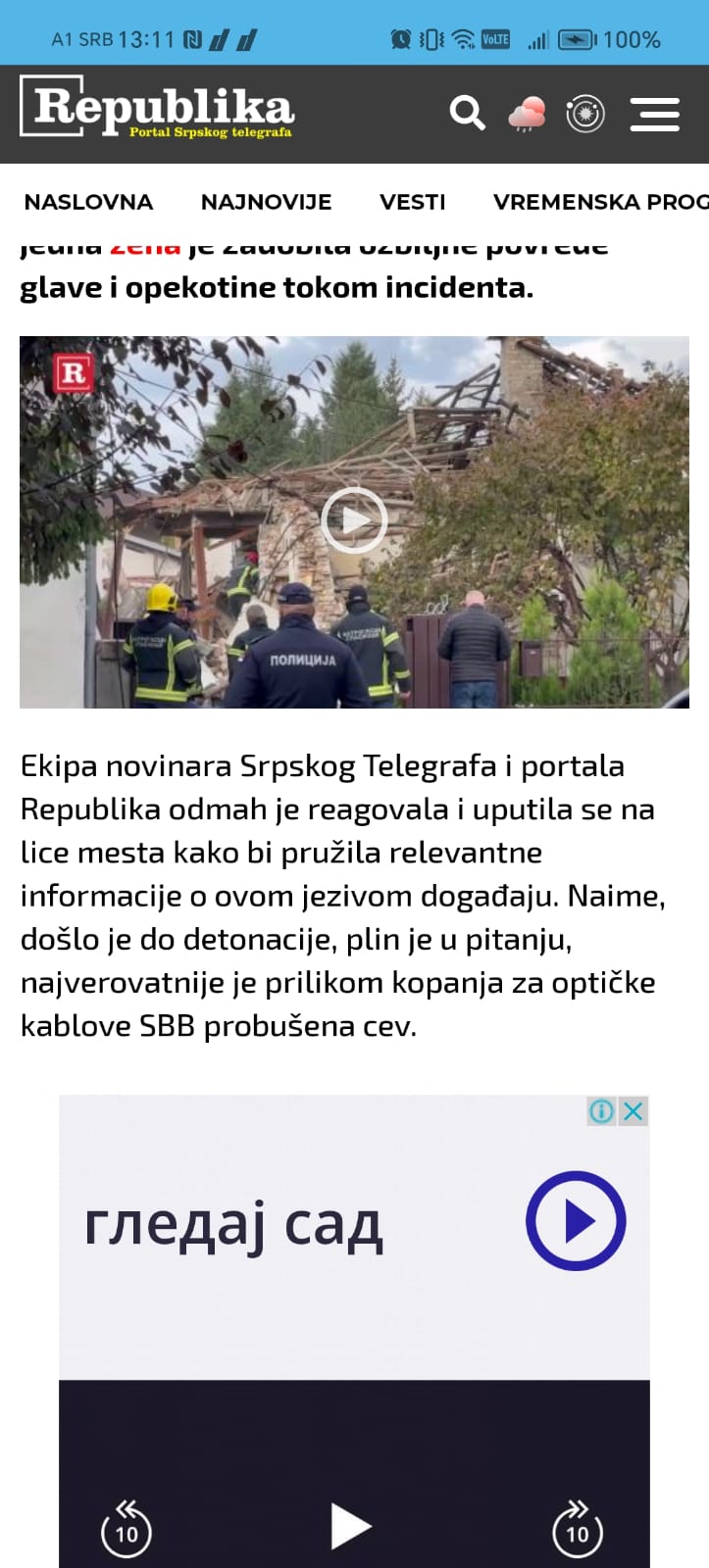 SBB: Informer i republika.rs lažima pokušavaju da okrive SBB za tragičnu nesreću u Zemunu 3