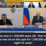 (VIDEO) Putin izazvao zbunjene poglede: Tokom sastanka postavljao pitanja o starosti jezgra leda 1