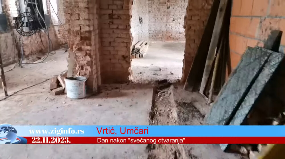 Umesto prostora za decu - ruševine: Poseta vrtiću u Umčarima dan nakon najavljenog "svečanog" otvaranja 1