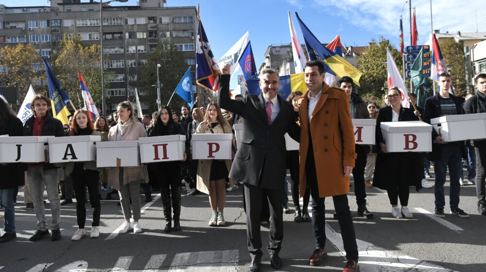 Prvi izborni skup koalicije "Srbija protiv nasilja" u četvrtak u Domu omladine 1