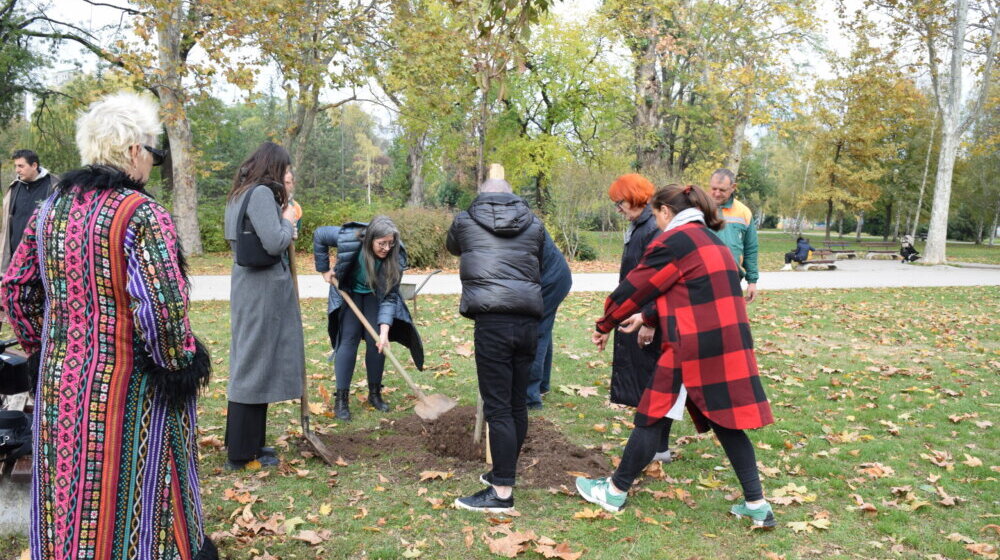 Ženske aktivistkinje zasadile japanske trešnje: Sećanje na žrtve femicida i buđenje nove nade 1