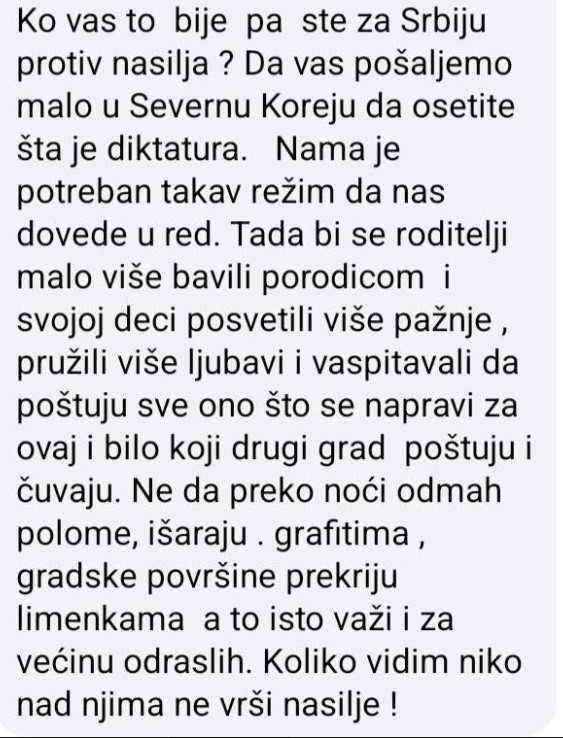 Odbornica SNS iz Bora poručuje da nam je potreban režim kao u Severnoj Koreji, da nas "dovede u red" 2 Odbornica SNS iz Bora poručuje da nam je potreban režim kao u Severnoj Koreji, da nas "dovede u red" 2
