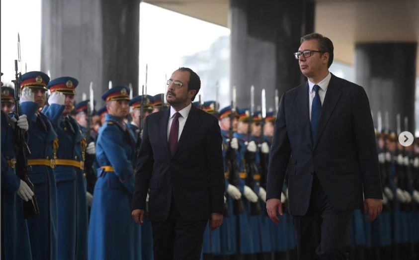 Vučić svečano dočekao predsednika Republike Kipar 1