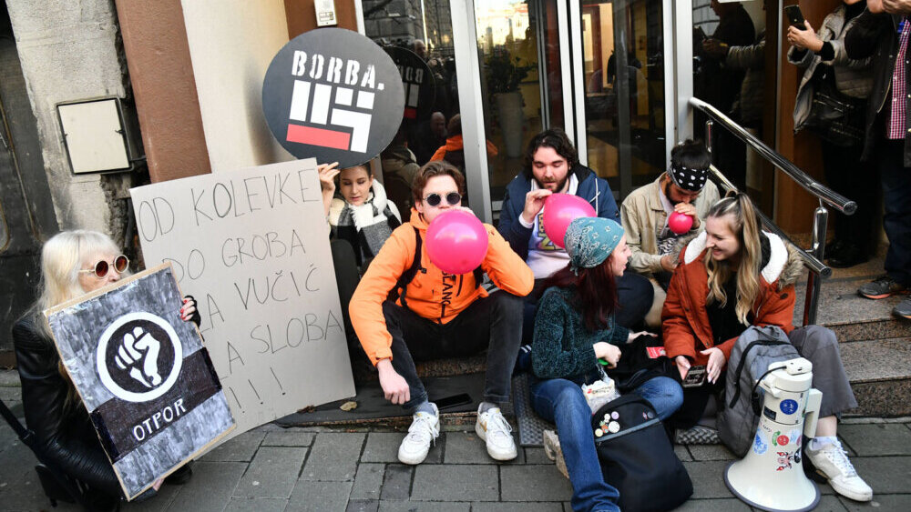 Blokada Beograda i protest u slikama (FOTO) 20