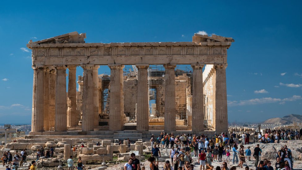 Skulpture su prvobitno nastale kao deo hrama Partenona u Atini
