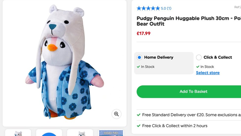 Pudgy Penguin soft toy