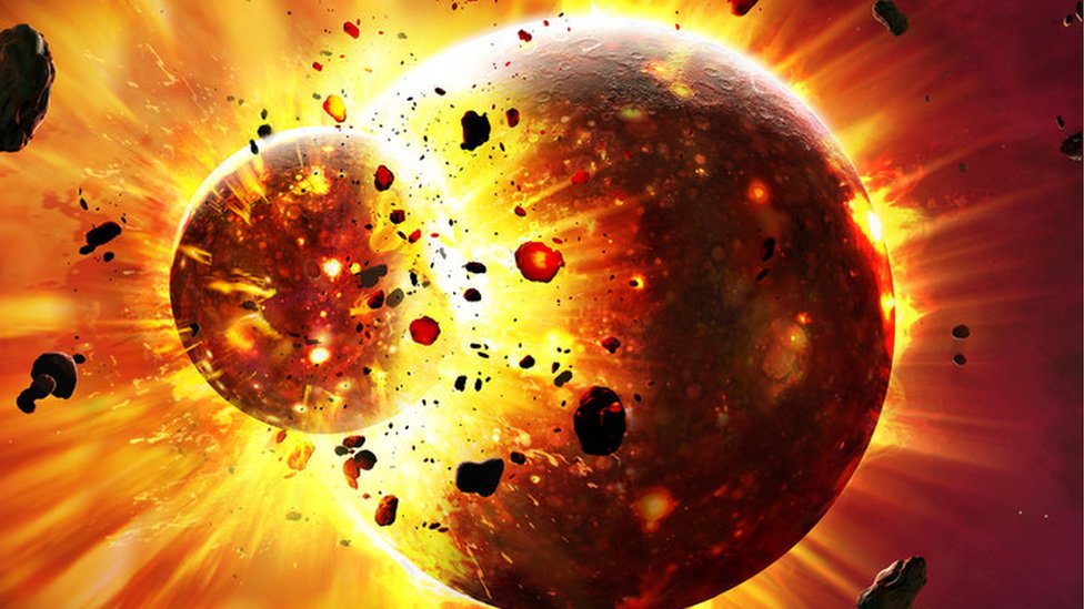 Umetničko delo: Formiranje planete je nasilan proces