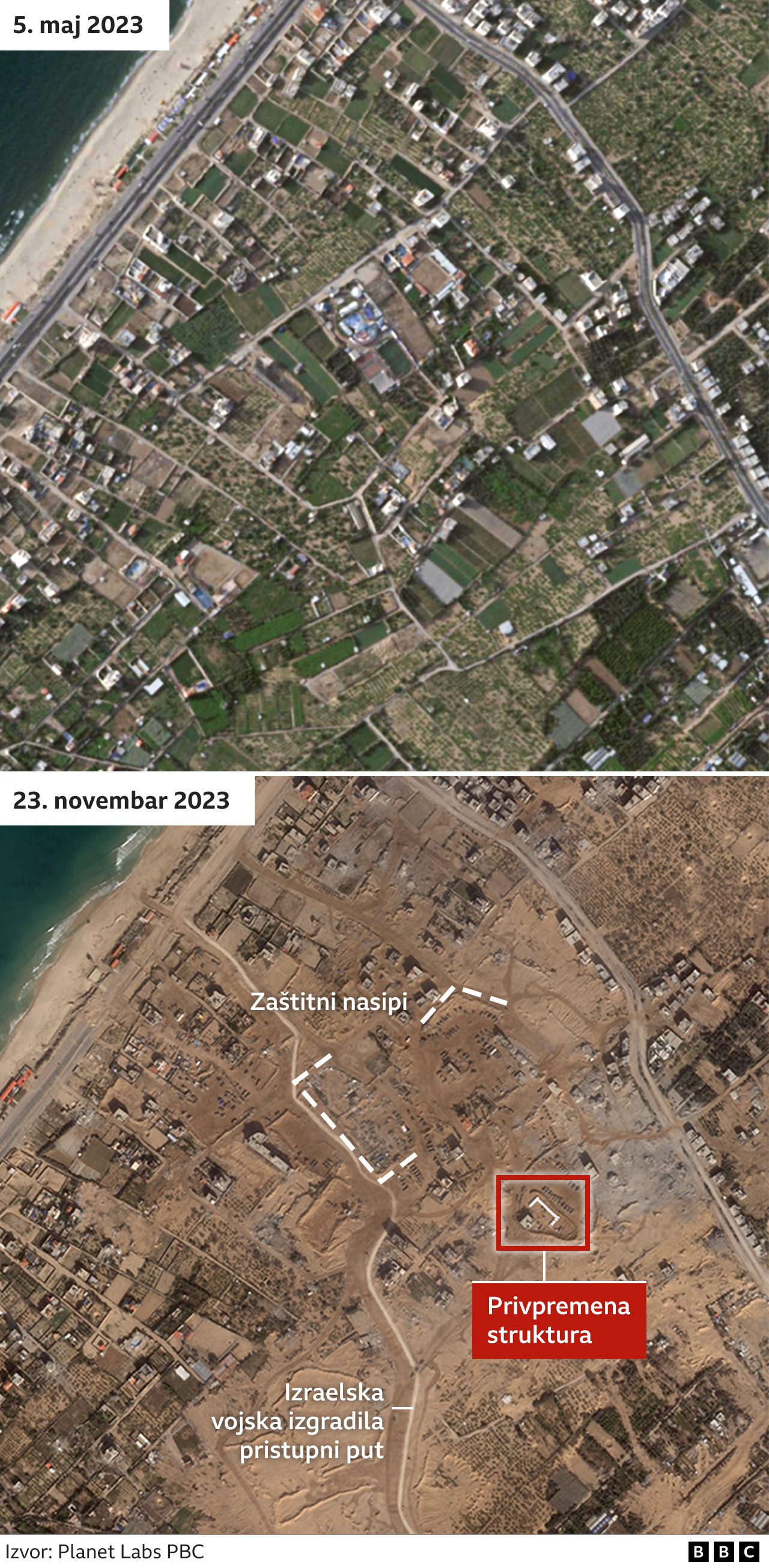 izraelska vojska rašlistila put