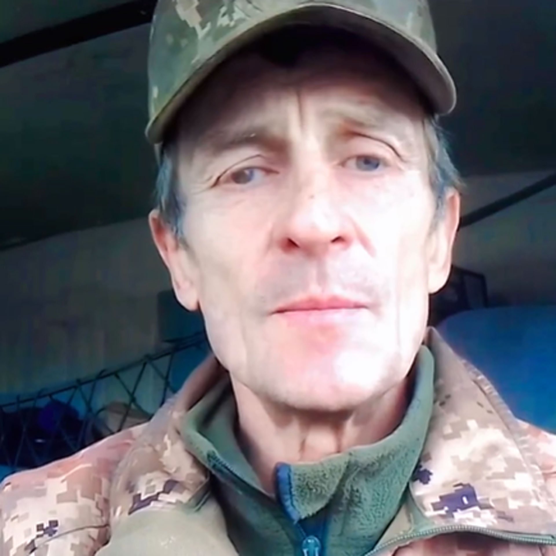 Hanin otac Anatolij u vojničkoj uniformi