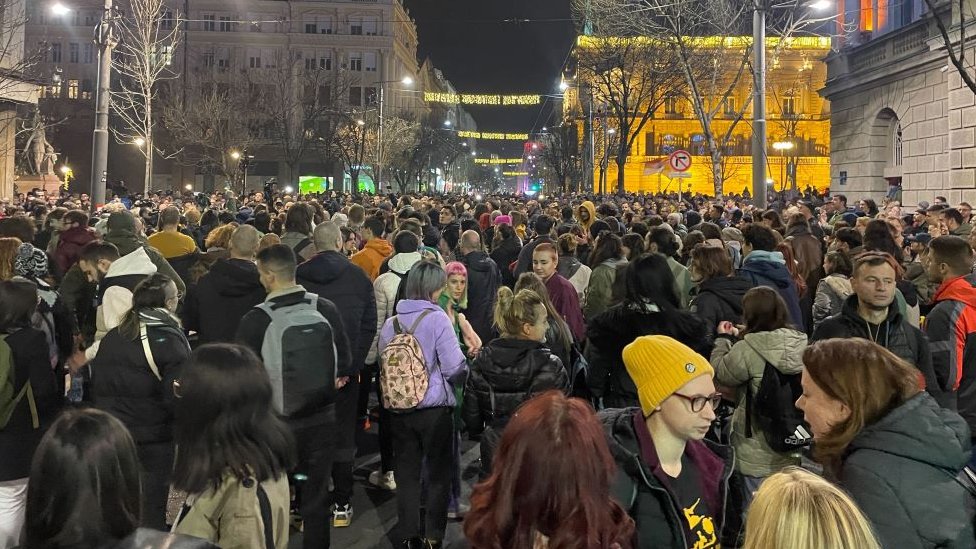 Blokada Beograda i protest u slikama (FOTO) 6