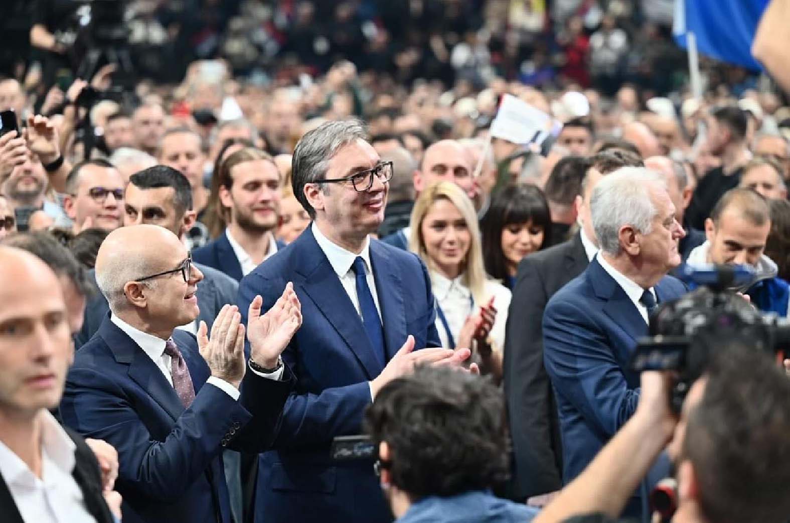 Vučić sns predizborni skup