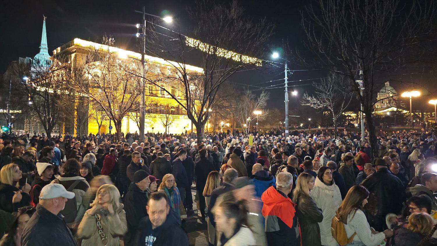 Blokada Beograda i protest u slikama (FOTO) 4