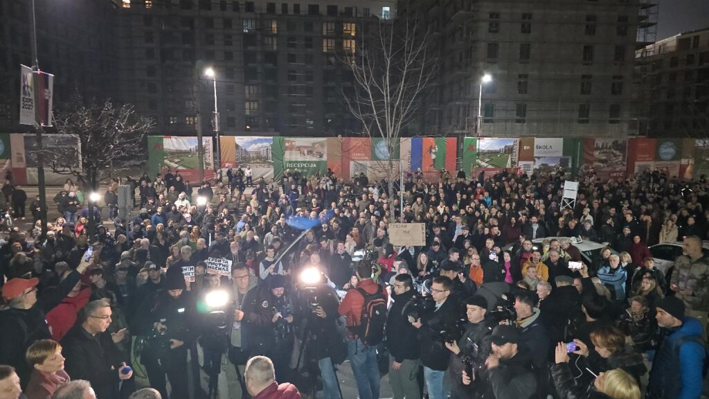 Kako je izgledao deveti protest koalicije „Srbija protiv nasilja“ u slikama (FOTO) 17