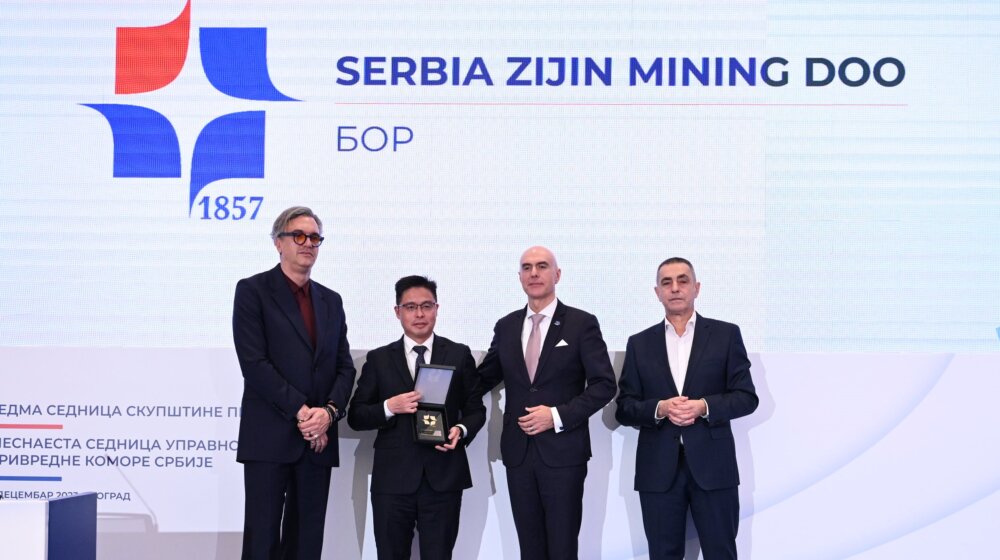 Ziđin majning dobitnik nagrade PKS za poslovni uspeh 1