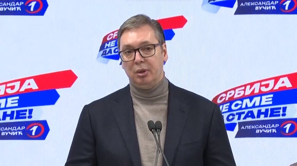 Vučić proglasio ubedljivu pobedu SNS na ponovljenim izborima: Današnji rezultati otpor građana rušenju države 1