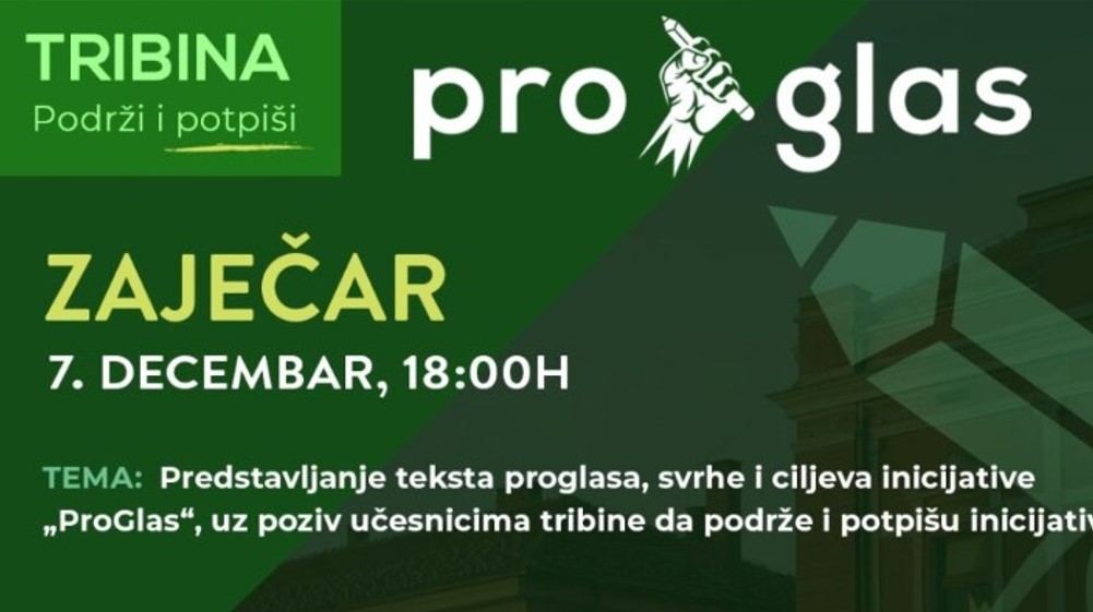ProGlas večeras u Zaječaru 1