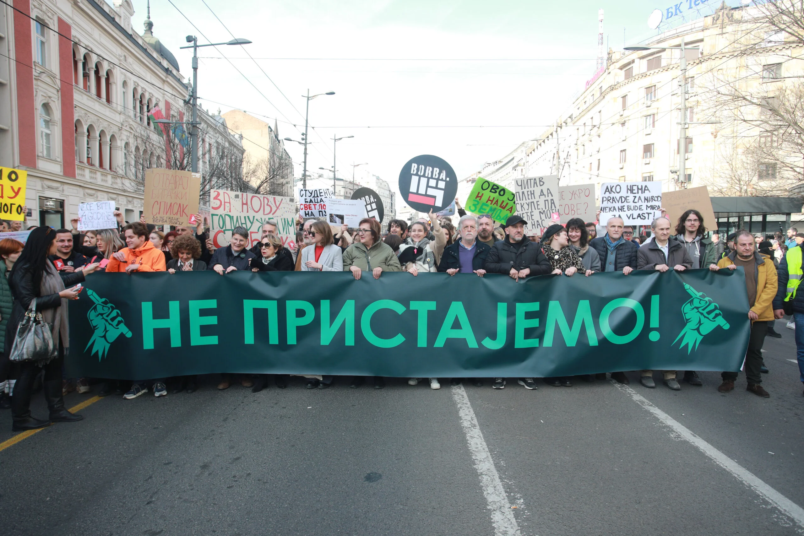 Protest ProGlasa "Ne pristajemo" kod Terazijske česme u fotografijama (FOTO) 18