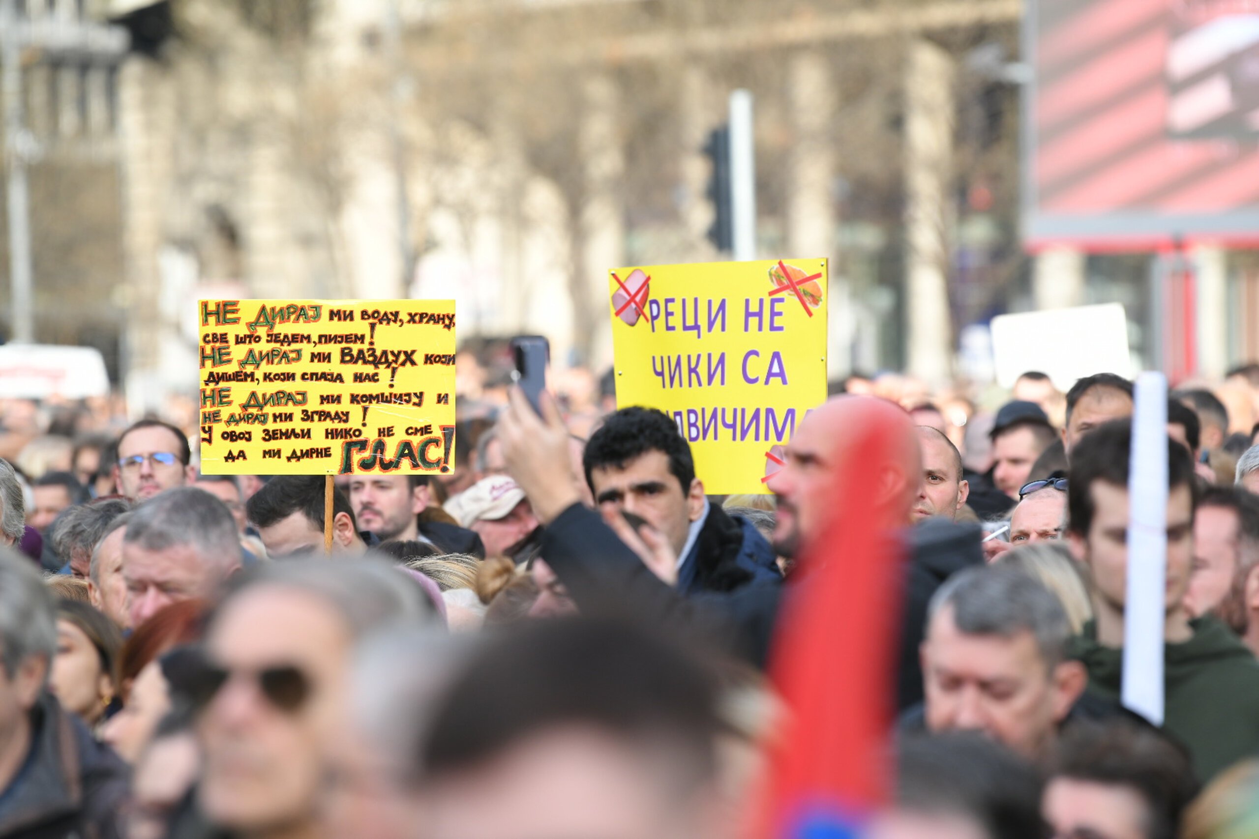 Protest ProGlasa "Ne pristajemo" kod Terazijske česme u fotografijama (FOTO) 38