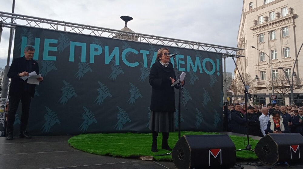 Ceca Bojković na protestu ProGlas-a: CRTA svojim brojkama govori o gaženju ljudskog dostojanstva 1