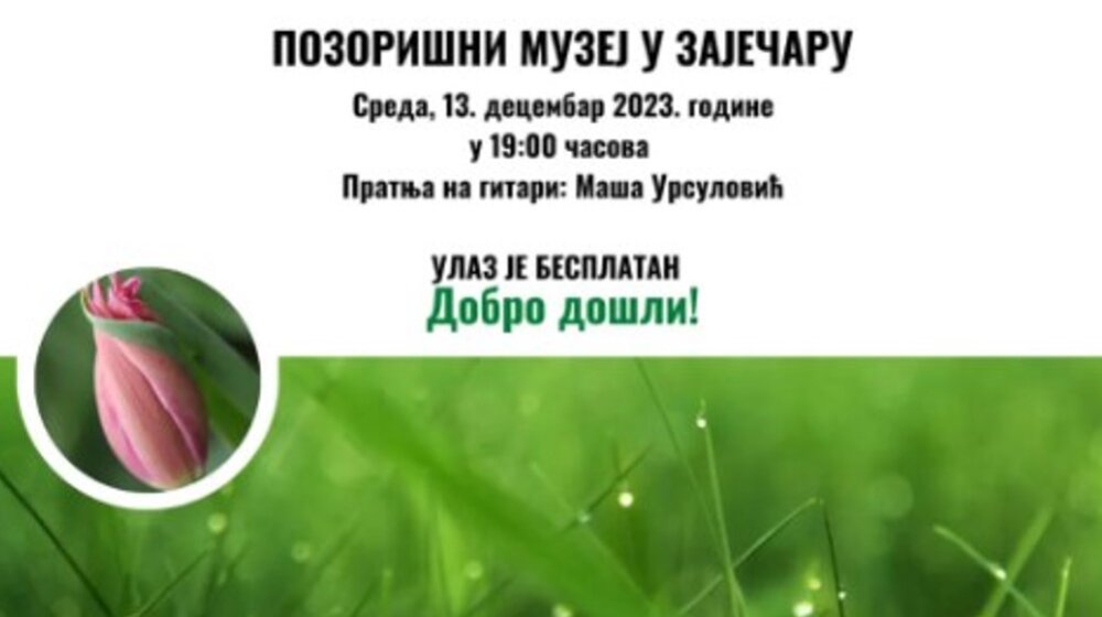 U galeriji Pozorišnog muzeja u Zaječaru predstaviće se pesnikinje poetskog kluba "Vlat" 1