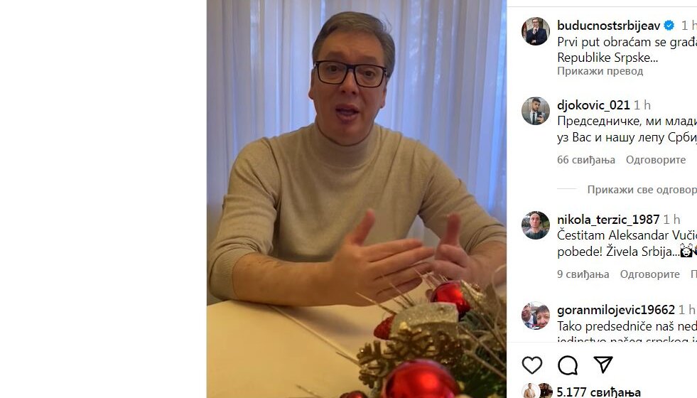 Vučić se povodom izbora u Srbiji obratio građanima Republike Srpske (VIDEO) 1
