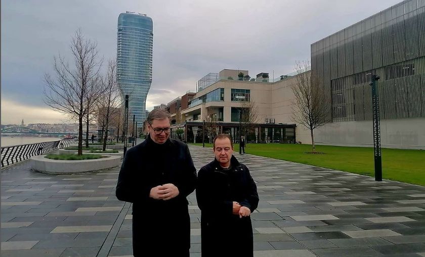 Vučić se sastao sa Dačićem u Beogradu na vodi 1