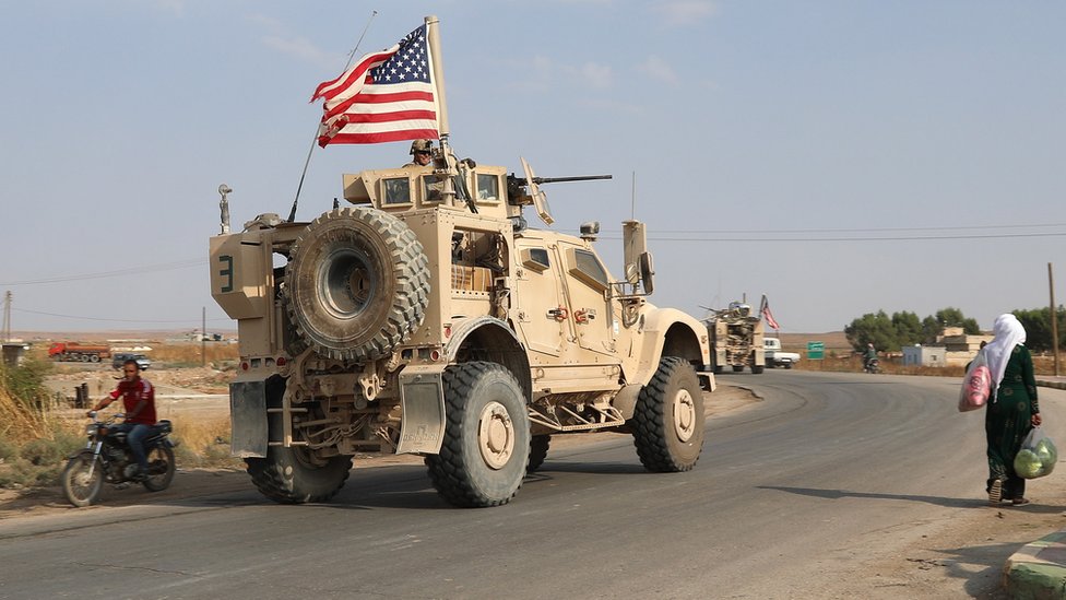 Bliski istok: Napadnuta američka bazu u Jordanu, ima poginulih i ranjenih vojnika 1 A convoy of US troops head toward the Iraqi borders in north-eastern of Syria, 20 October 2019