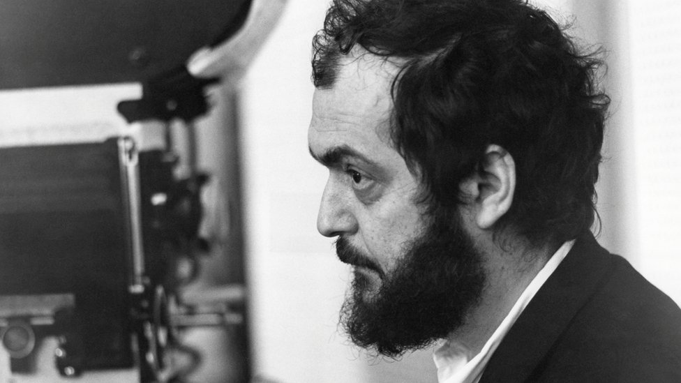 Kubrick during A Clockwork Orange filming